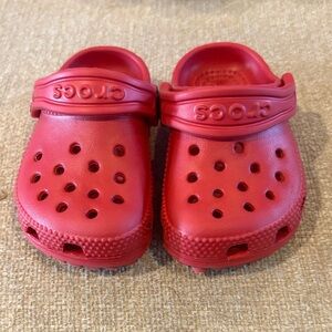 CROCS Kids Red Water Shoes